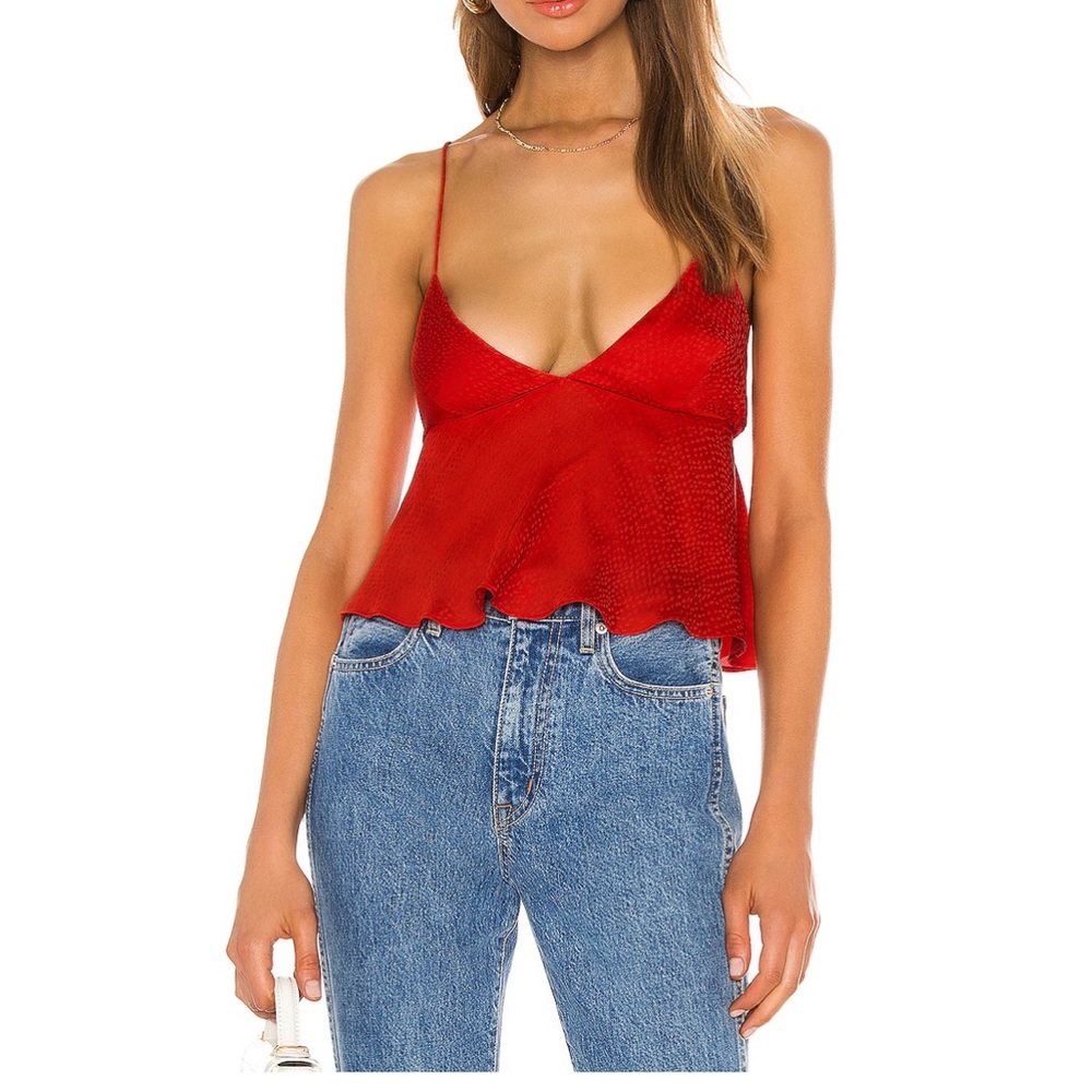 L’Academie Azurine Red Cami - Size Large